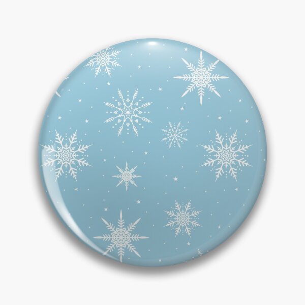 Item preview, White Blue Snowflakes - Snowflake Pattern  designed and sold by UniqueMw.
