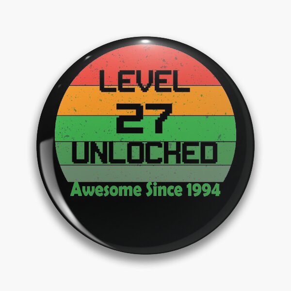 Item preview, Level 27 Unlocked Awesome Since 1994 designed and sold by Cineraim Shop.