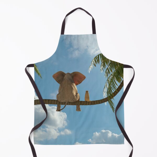 Item preview, elephant and dog sit on a palm tree designed and sold by Mike Kiev art.
