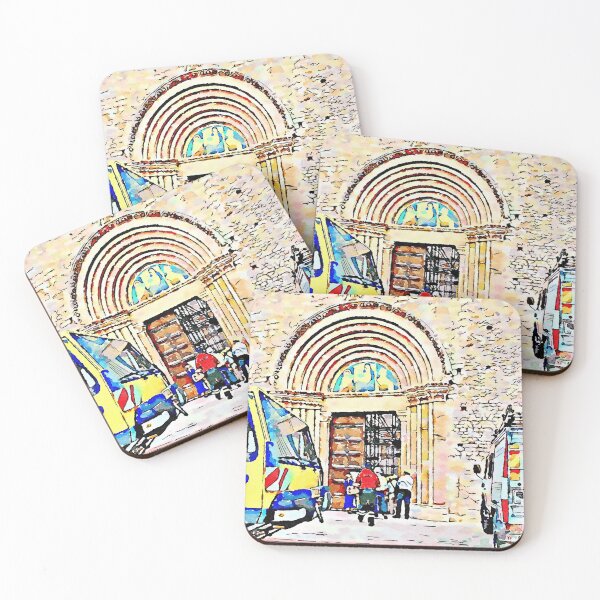 Item preview, L'Aquila: group of people enters the church designed and sold by Giuseppe Cocco.