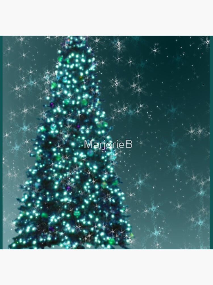 Blue Christmas Tree by MarjorieB