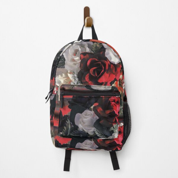 Item preview, Red And White Flower Rose Print designed and sold by Mary Riley.
