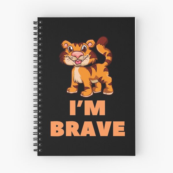Item preview, I’m Brave-Baby Tiger-Black Background  designed and sold by Trendi61.