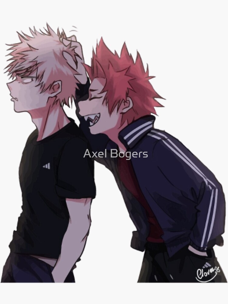 "Bakugou and Kirishima" Sticker by AxelBogers | Redbubble