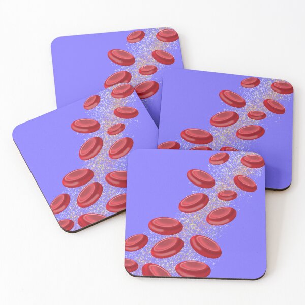 Item preview, Blood cells - Purple background designed and sold by Osher-BioArt.