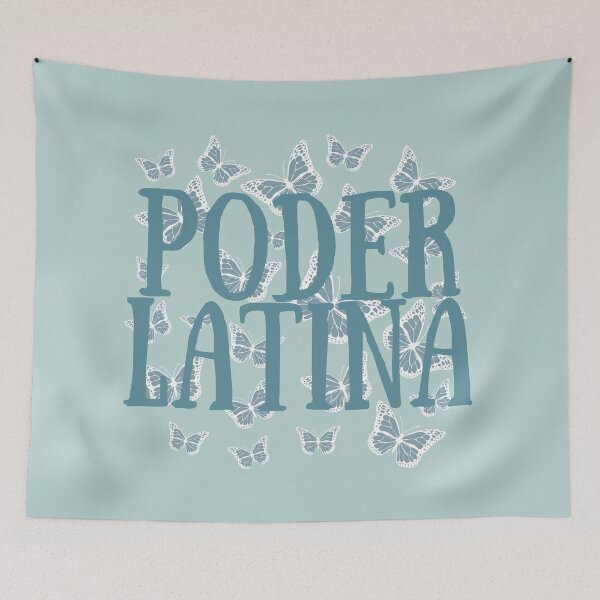 Item preview, Poder Latina Butterfly Blue designed and sold by collazodesigns.