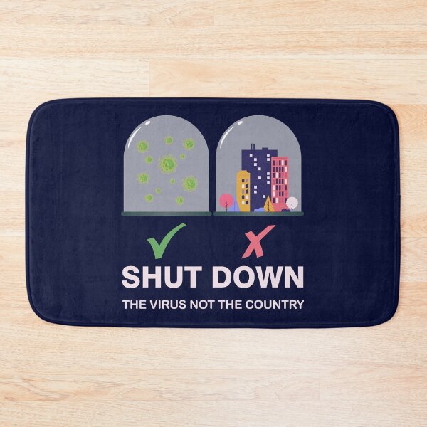 Item preview, Shut down the virus not the country light text, glass dome , right and wrong signs  shut down coronavirus, shut down covid 19,  designed and sold by SGS-.