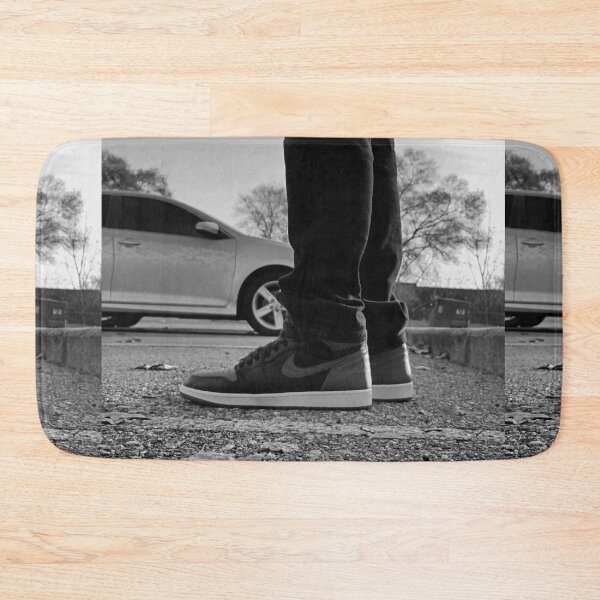 Item preview, AJ 1 Royals Sneaks Portrait on Feet Black and White designed and sold by RCPphotography.
