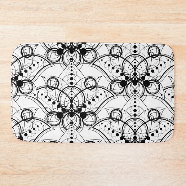 Item preview, Mystical lotuses white pattern designed and sold by RoyalPeople.