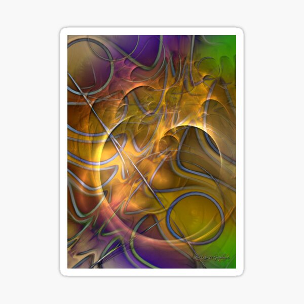 Fire On High (Art & Poetry) Sticker