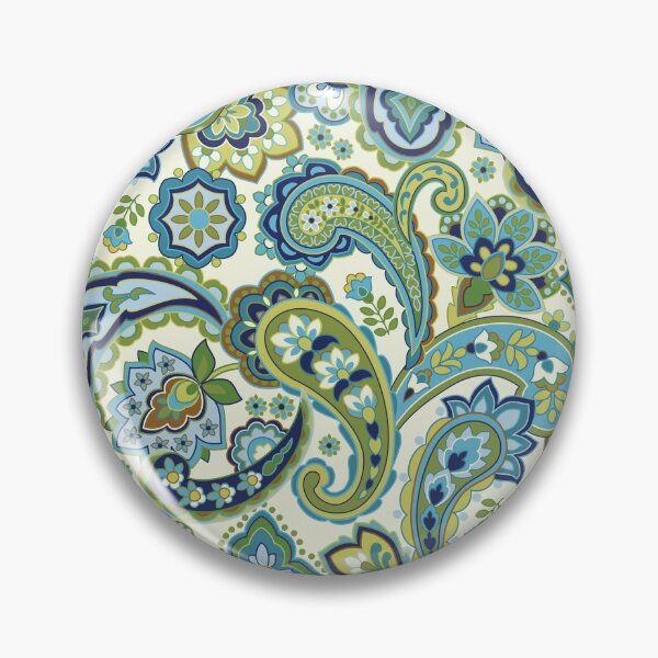 Item preview, Blue and Green Paisley designed and sold by Barbara Pixton.