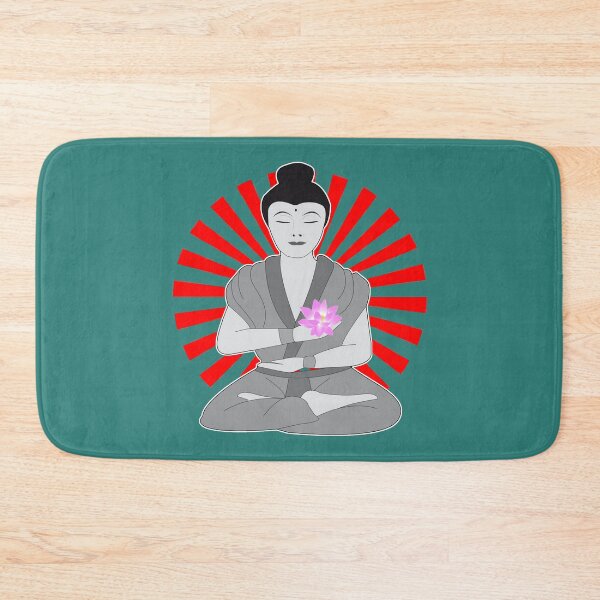 Item preview, Buddhist Woman yoga lotus position flower designed and sold by SolidEarthArt.