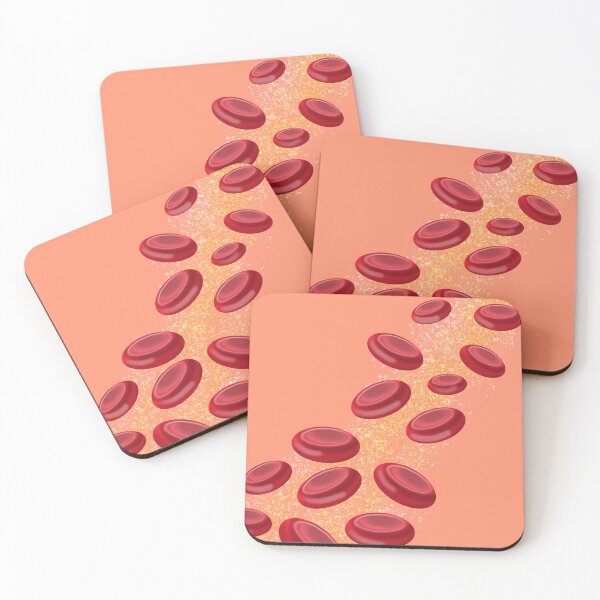 Item preview, Blood cells - Orange background designed and sold by Osher-BioArt.