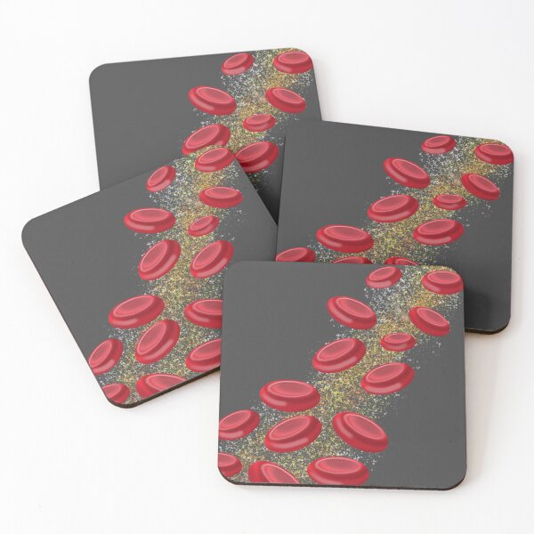 Item preview, Blood cells - Gray background designed and sold by Osher-BioArt.