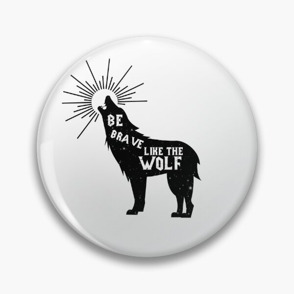 Item preview, Be Brave Like Wolf - Howling Wolf designed and sold by aMortalArtist.