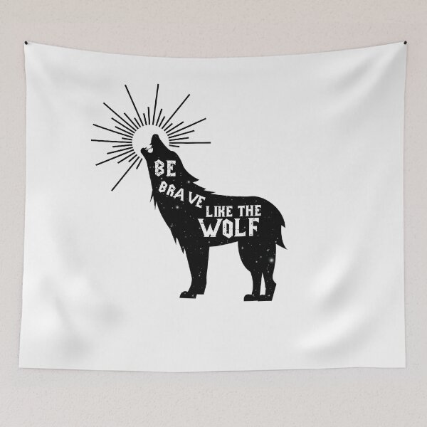 Item preview, Be Brave Like Wolf - Howling Wolf designed and sold by aMortalArtist.
