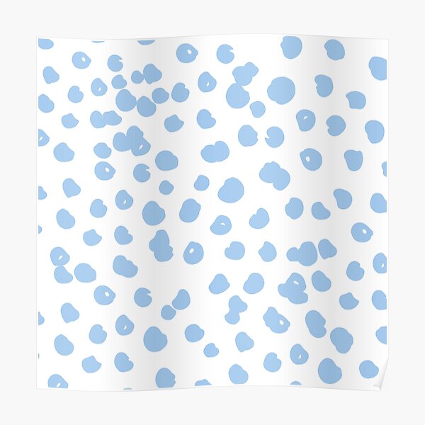 "Periwinkle Blue Polka Dots" Poster by ShannonJart Redbubble
