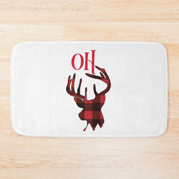 Item preview, OH Deer! Plaid Pattern Greeting Card  designed and sold by loveoceanair.