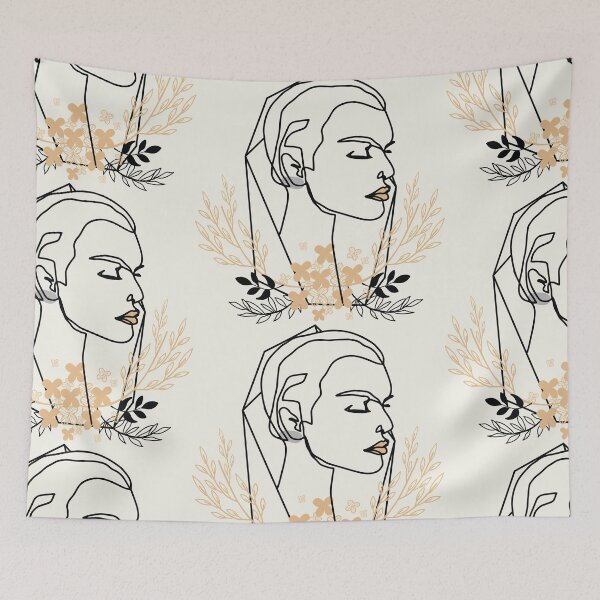 Item preview, Women Portrait Nymph Line Art  designed and sold by HerMindSpeaks.