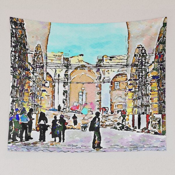 Item preview, L'Aquila: people in the collapsed church designed and sold by Giuseppe Cocco.