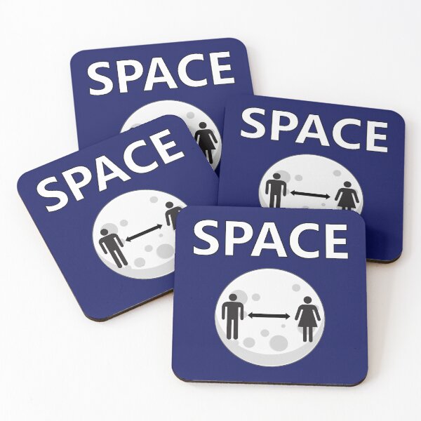 Item preview, SPACE: Moon/etc & social distancing (homonym) designed and sold by SolidEarthArt.