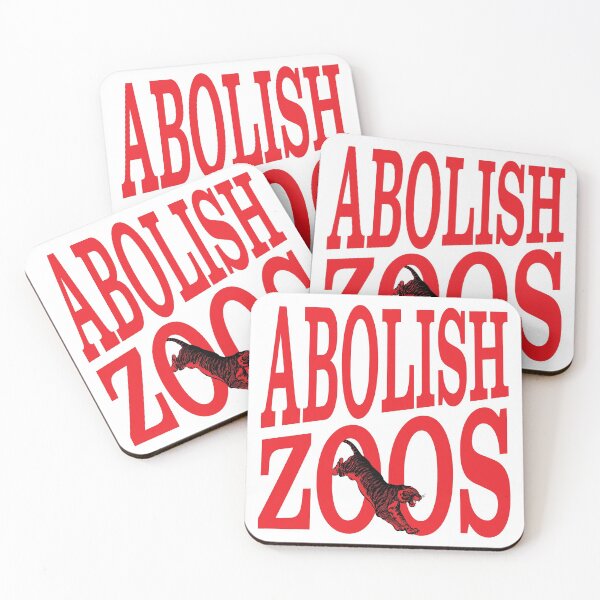 Item preview, Abolish Zoos, Red and Black Tiger Leaping designed and sold by robalonso.