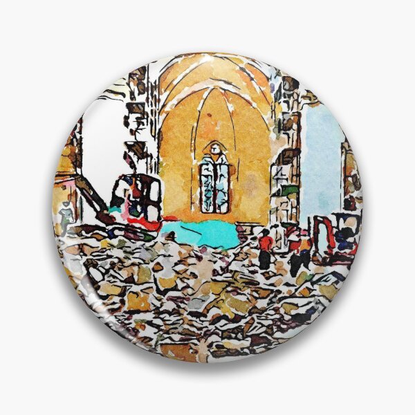 Item preview, L'Aquila: wheelbarrow and firefighters at work in the collapsed church designed and sold by Giuseppe Cocco.