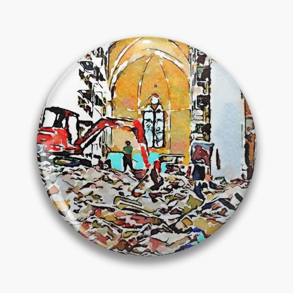Item preview, L'Aquila: firefighters at work on the rubble in the collapsed church designed and sold by Giuseppe Cocco.