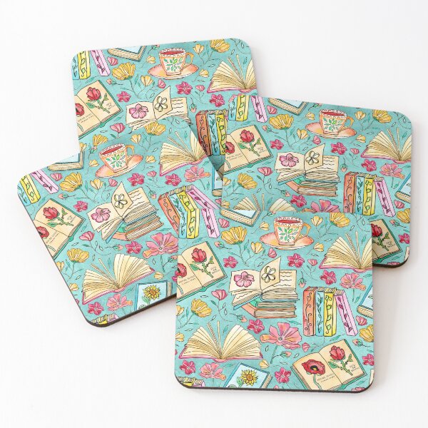 Item preview, Blooms and Books on Blue designed and sold by Tangerine-Tane.