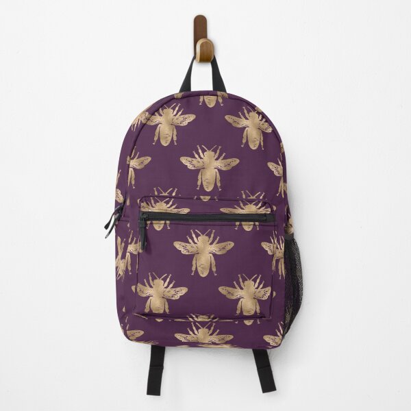 Item preview, Purple and gold queen bee pattern designed and sold by RoyalPeople.