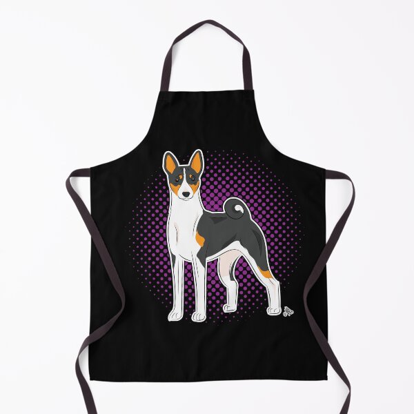 Item preview, Basenji tricolor COMIC style designed and sold by LeChienArtistiQ.