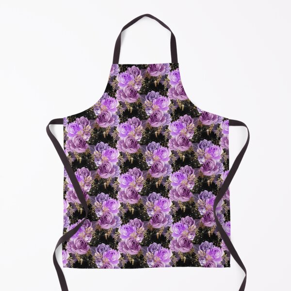 Item preview, Purple and black flower pattern designed and sold by RoyalPeople.