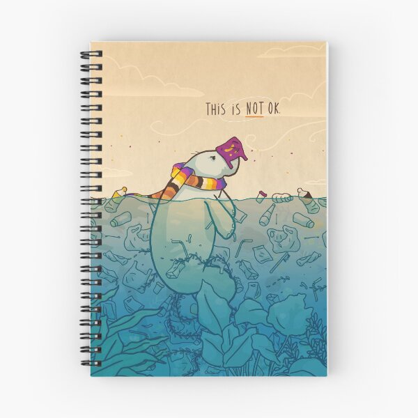 Item preview, This is not ok - manatee against plastic pollution and for a better protection of marine ecosystems designed and sold by tostoini.