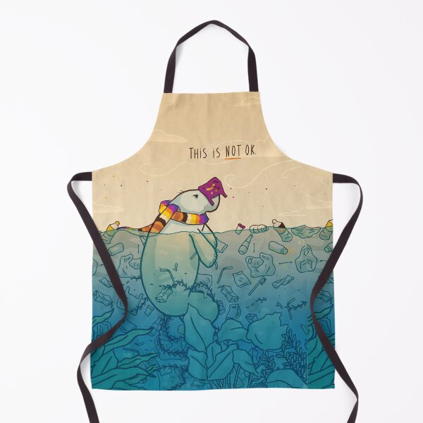 Item preview, This is not ok - manatee against plastic pollution and for a better protection of marine ecosystems designed and sold by tostoini.