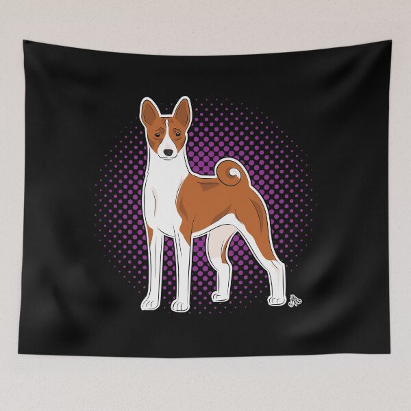 Item preview, Basenji COMIC style designed and sold by LeChienArtistiQ.