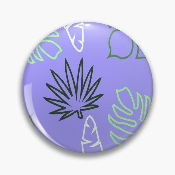 Item preview,  Green palm leaves print (purple) designed and sold by Tomi018.