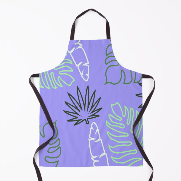 Item preview, Green palm leaves print (purple) designed and sold by Tomi018.