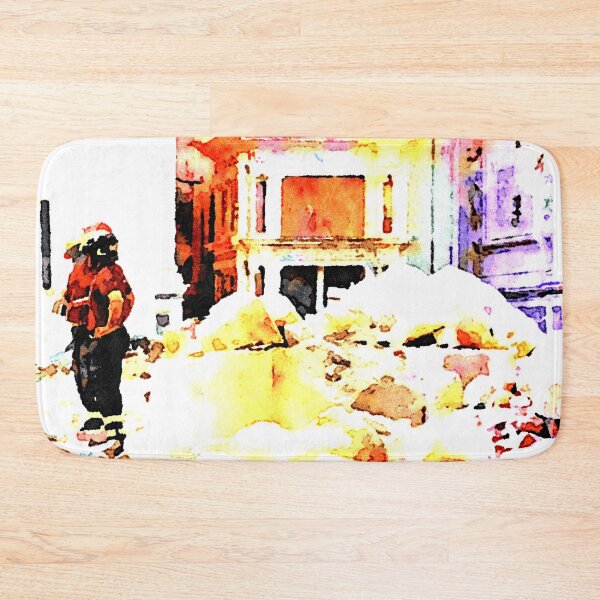 Item preview, L'Aquila: firefighter at work on the rubble in the collapsed church designed and sold by Giuseppe Cocco.