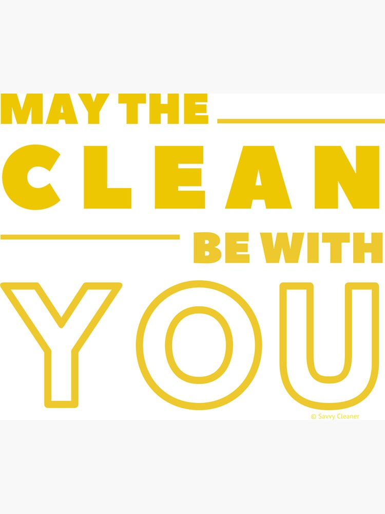 May the Clean Be With You by SavvyCleaner