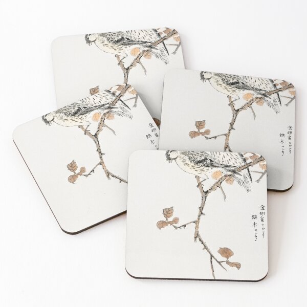 Item preview, siskin and euonymus alata illustration 43332293102 designed and sold by Bird-Lore.