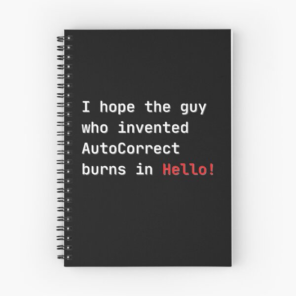 Item preview, Hello AutoCorrect Joke designed and sold by Robin Liefeld.