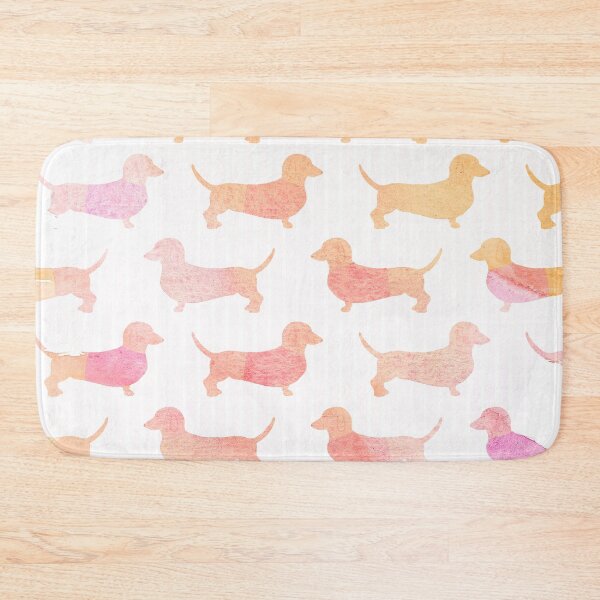 Item preview, Dachshunds in Peach designed and sold by Moopichino.