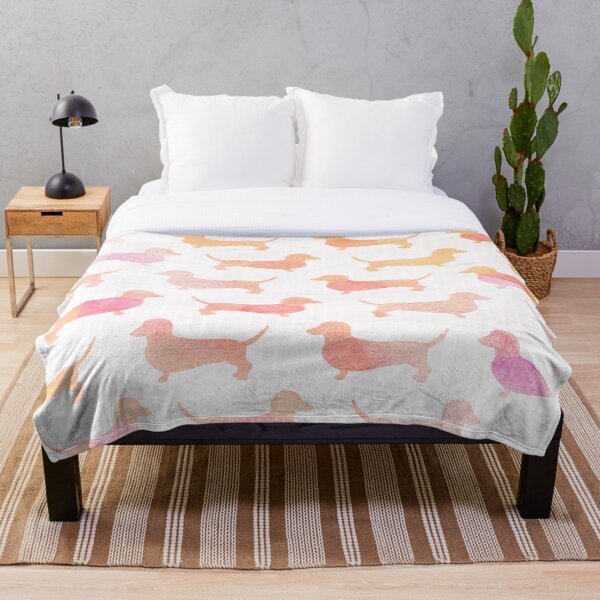 Item preview, Dachshunds in Peach designed and sold by Moopichino.