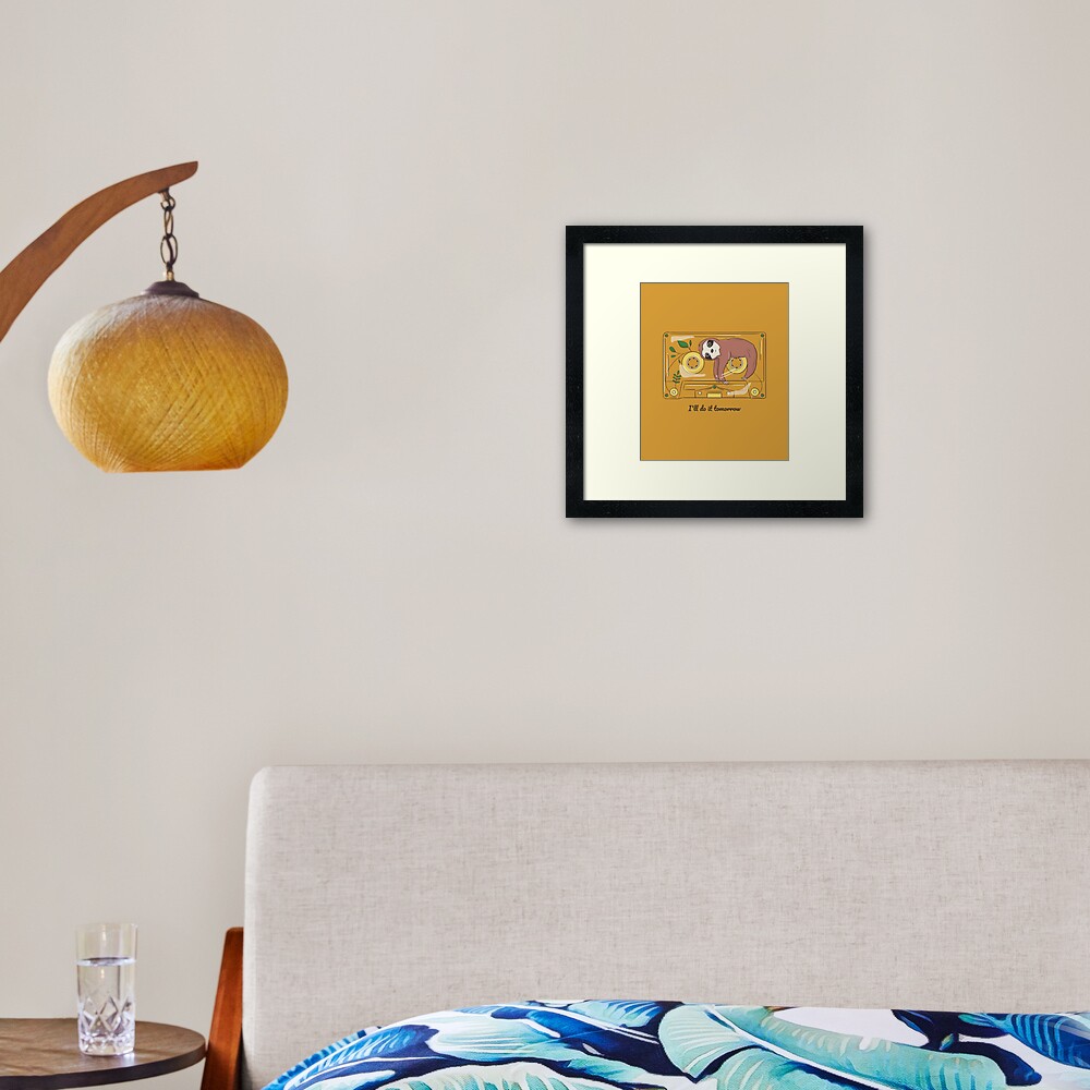 ill do it tomorrow Framed Art Print