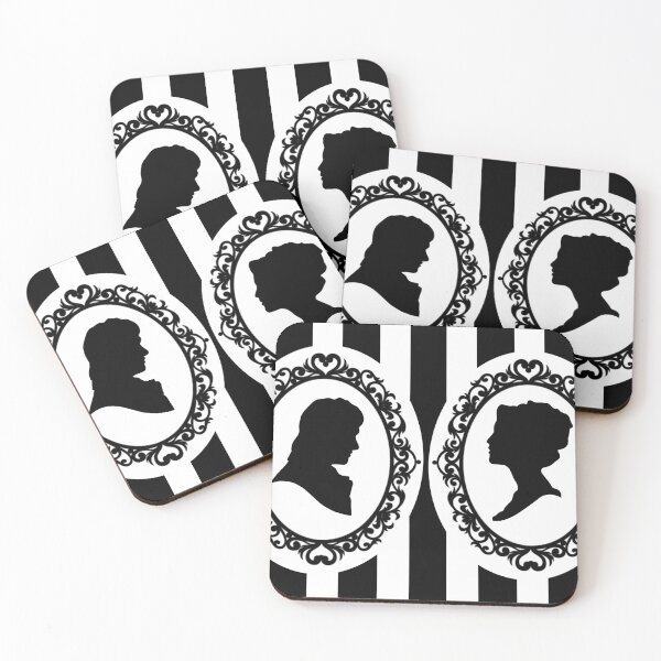 Item preview, Pride & Prejudice Silhouettes, Elizabeth & Mr. Darcy designed and sold by Jadorefourier.