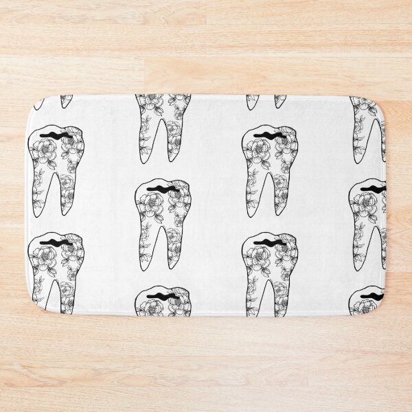 Item preview, tooth with flowers designed and sold by brooke-rebe.