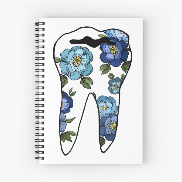 Item preview, tooth with flowers designed and sold by brooke-rebe.