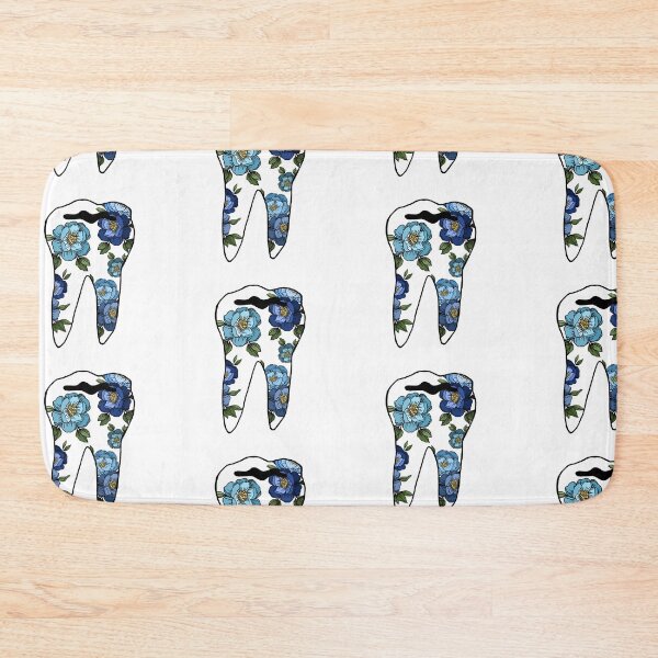 Item preview, tooth with flowers designed and sold by brooke-rebe.