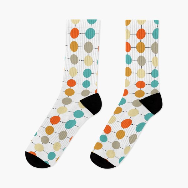 Item preview, Colorful Circles On A Grid Mid Century Pattern designed and sold by Orchard Berry.