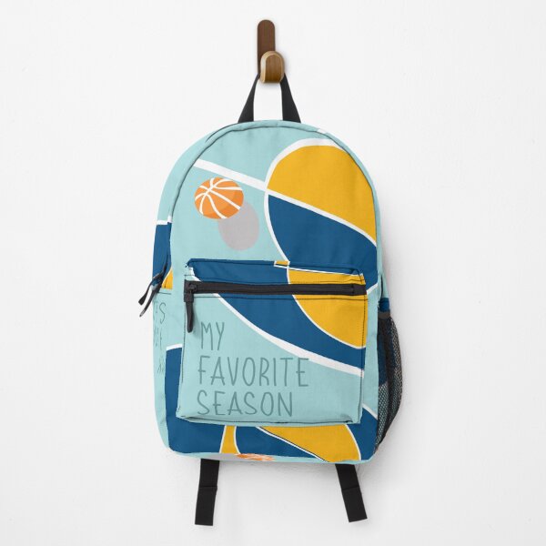 Item preview, Basquetball is my favorite season colorful Basketball court illustration pastel sunset designed and sold by Novel-ty.